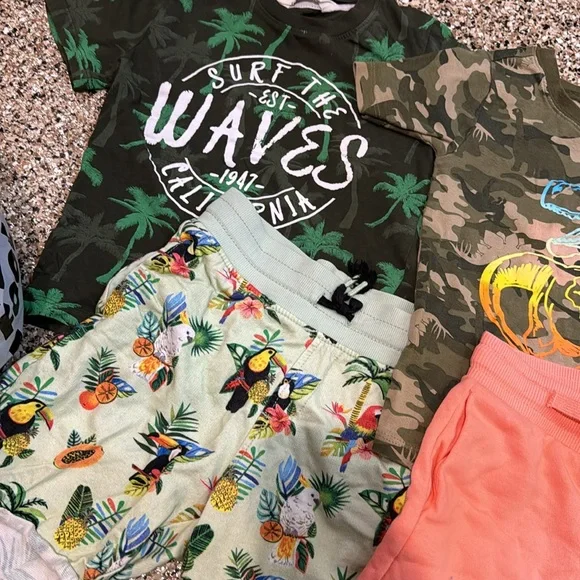 Kids 4-5T lot of 5 pieces HM WONDER NATION TROPICAL SUMMER VACATION - Picture 3 of 8